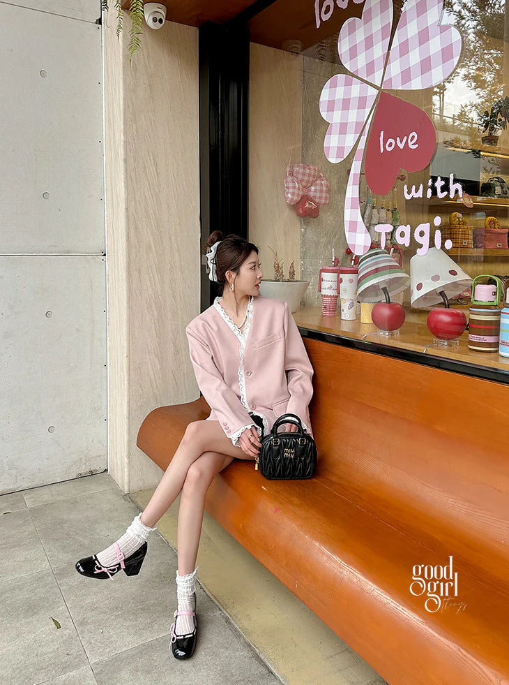 Audrie Bow Block Heel Mary Janes