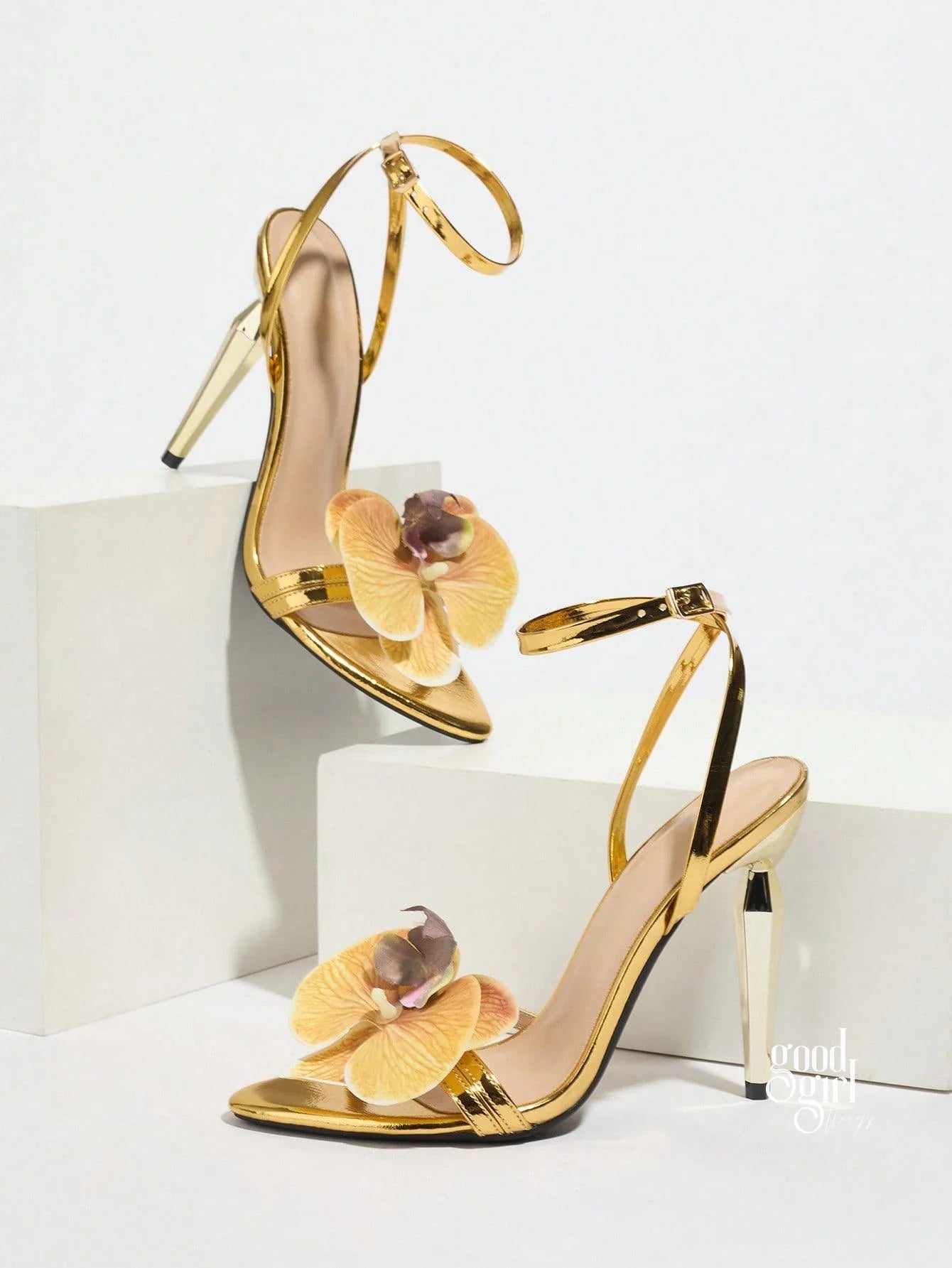 Aviana Floral Stiletto Sandals