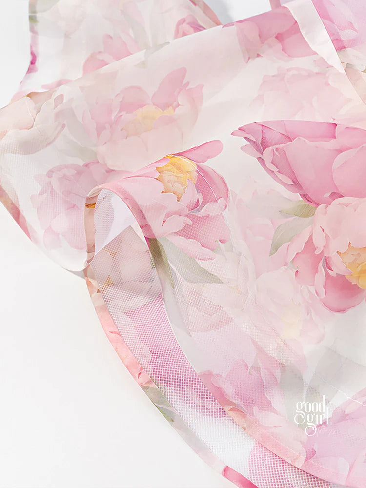 Aziza Floral Halter Mini Dress