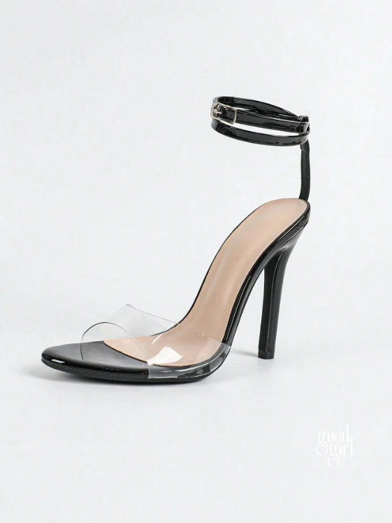 Bellarose Transparent Stiletto Sandals