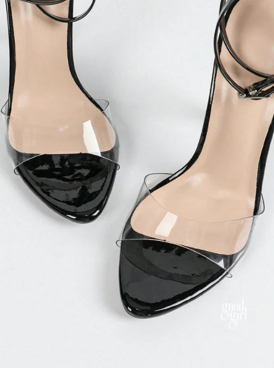 Bellarose Transparent Stiletto Sandals