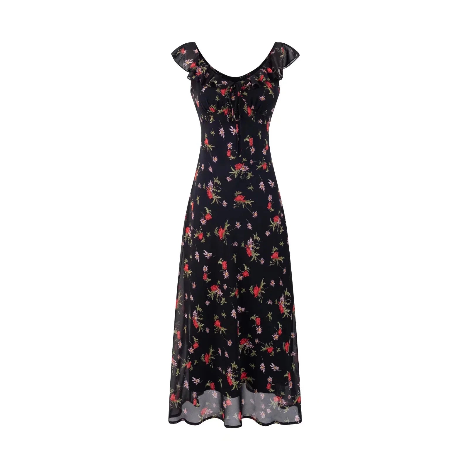 Bexlee Floral Backless Midi Dress