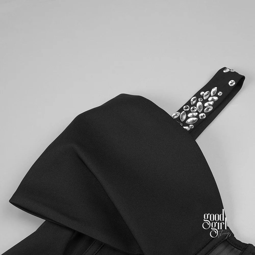 Bruchy Embellished Mesh Maxi Dress