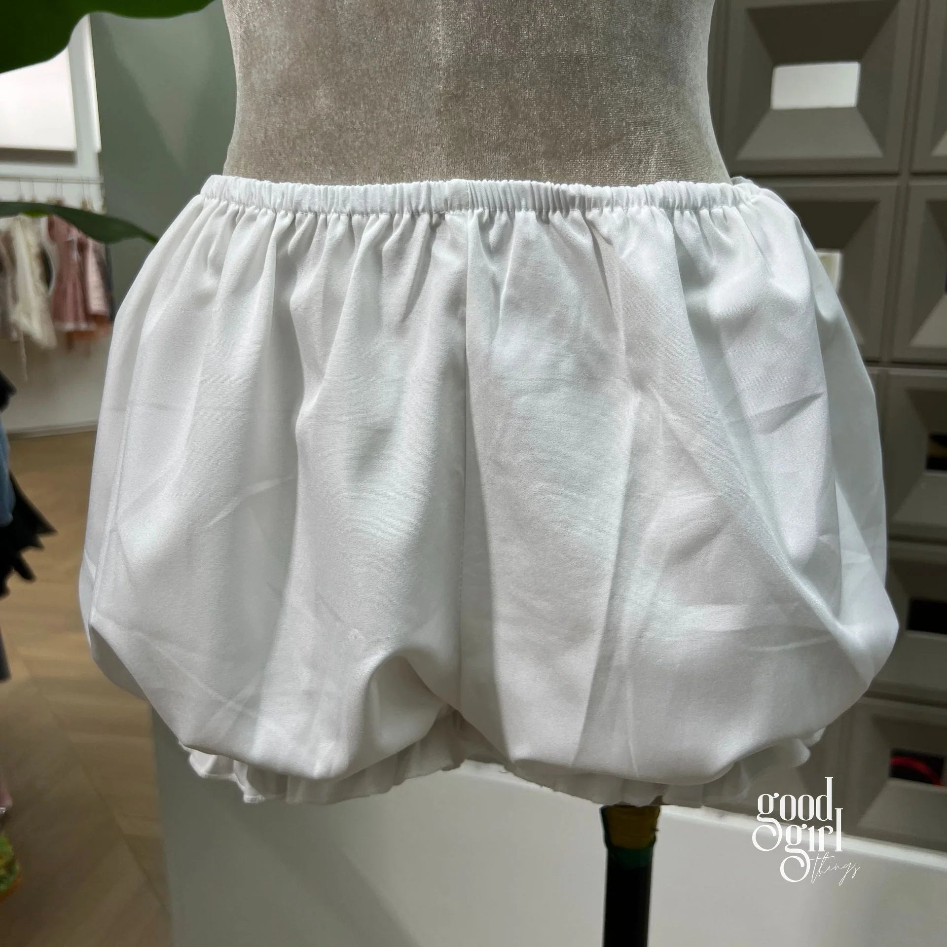 Butterfly Applique Corset Mini Dress - White