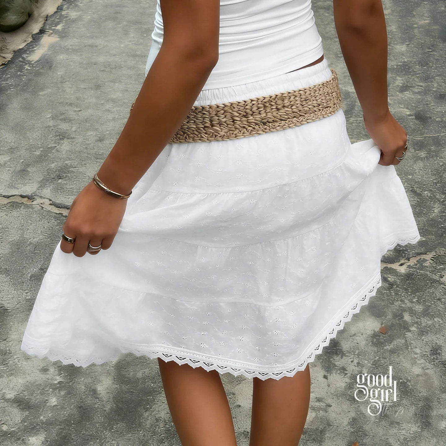 Casandra Jacquard Midi Skirt