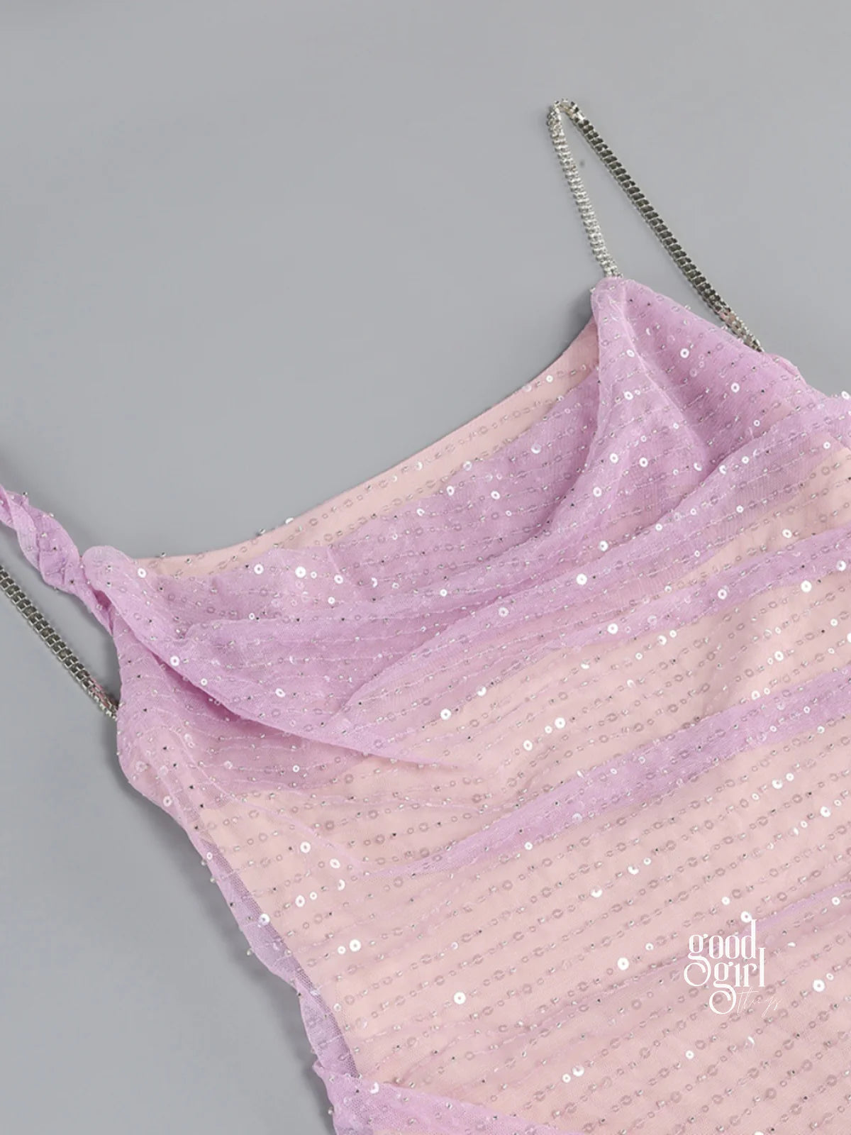 Cayla Sequin Mesh Maxi Dress