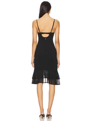 Charlotte Strappy Mesh Midi Dress