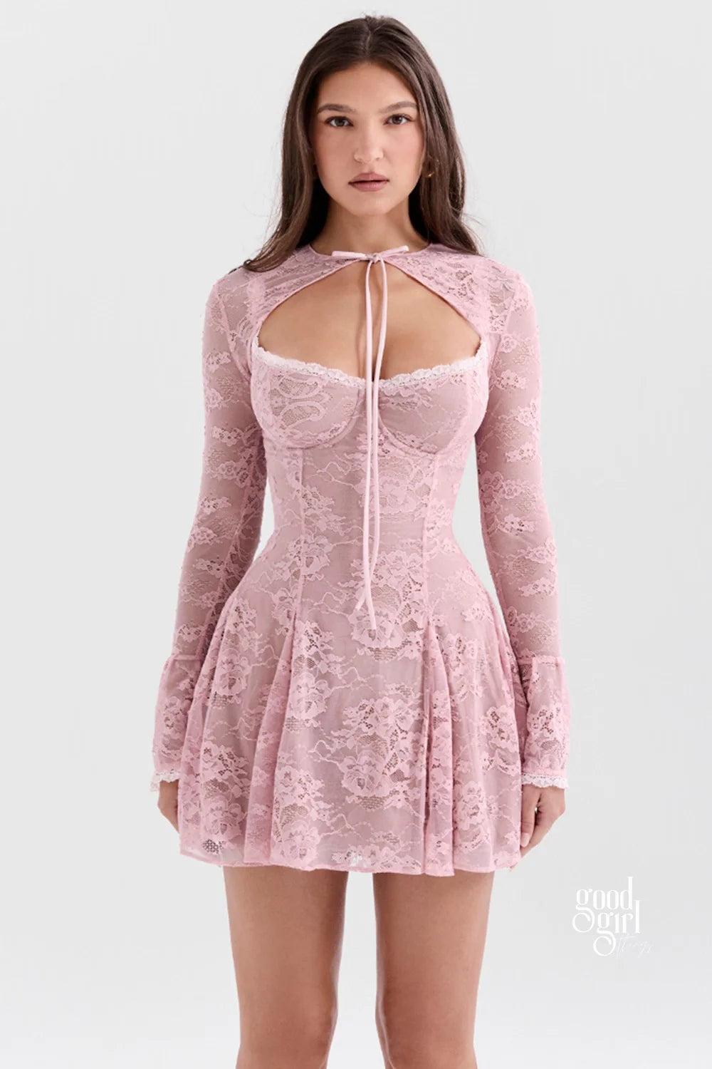 Chevy Lace-Up Mini Dress Set