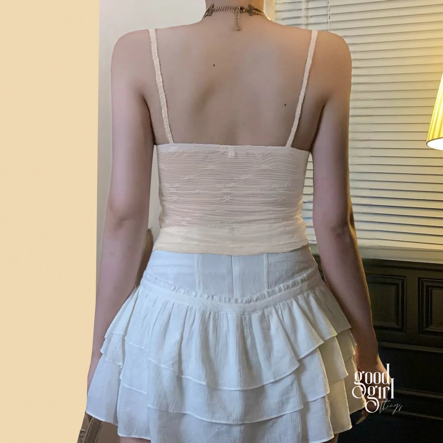Chizaram Sequin Ruffle Crop Top