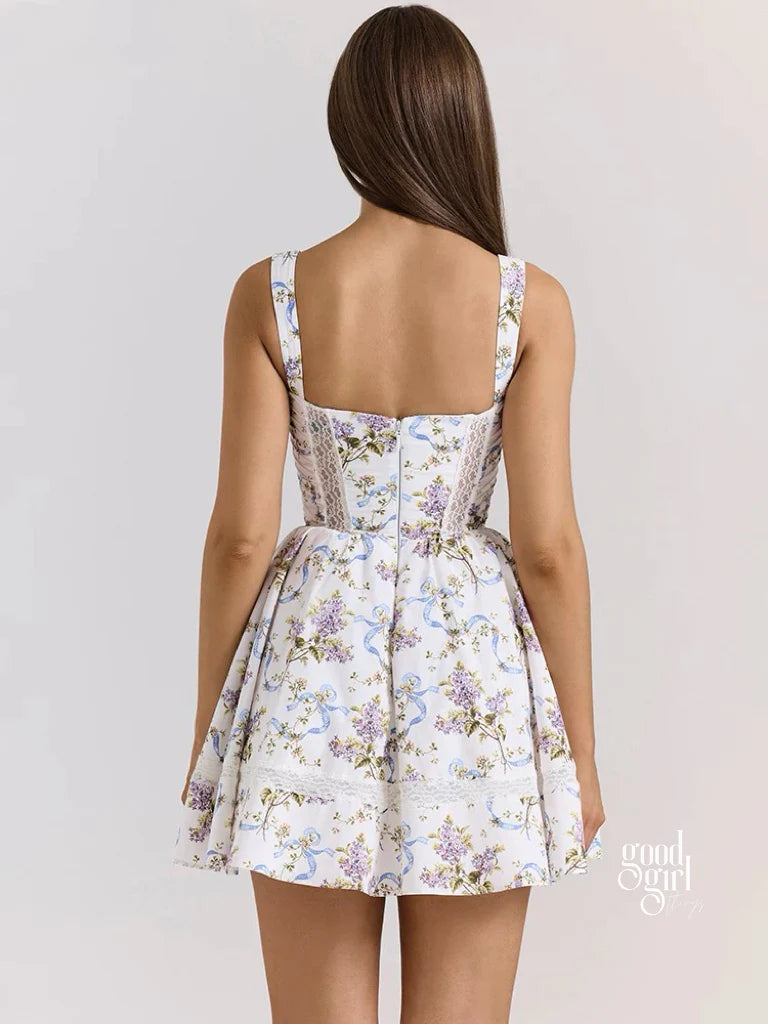 Cosette Floral Lace Mini Dress