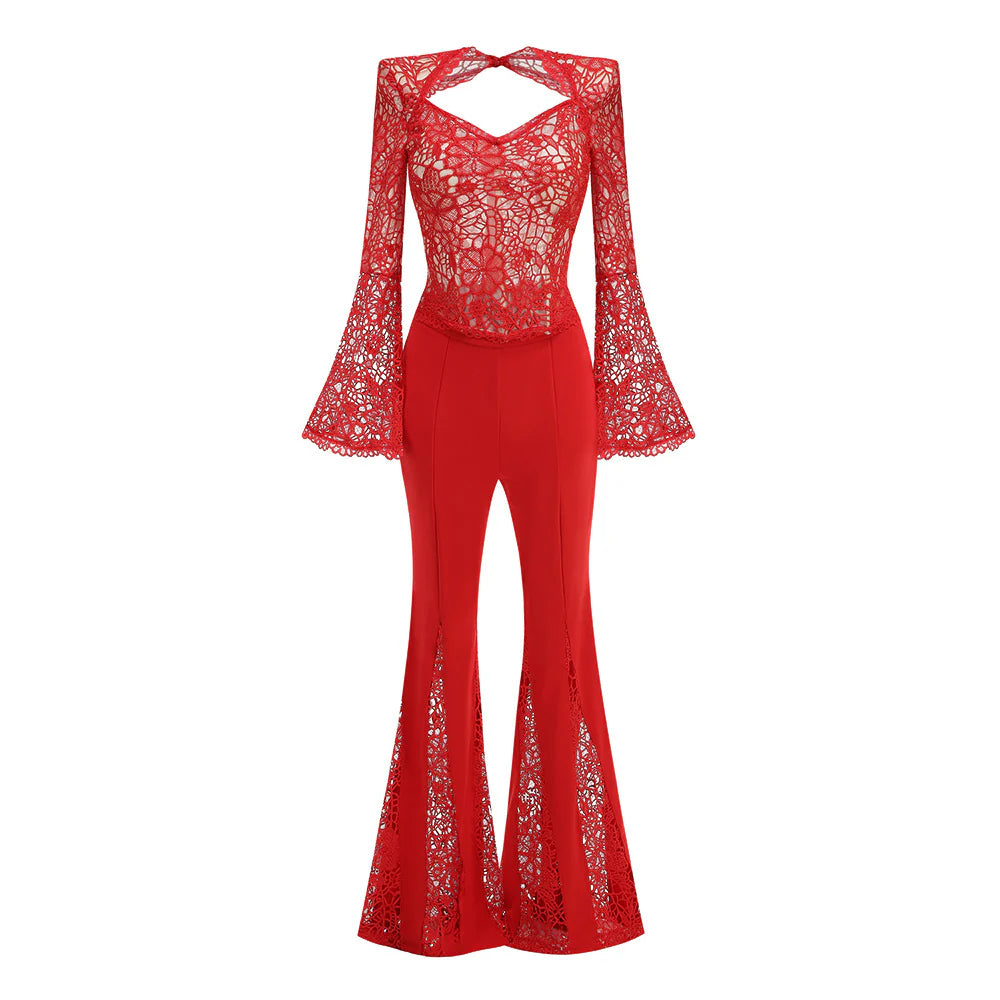 Cristina Lace Pant Set