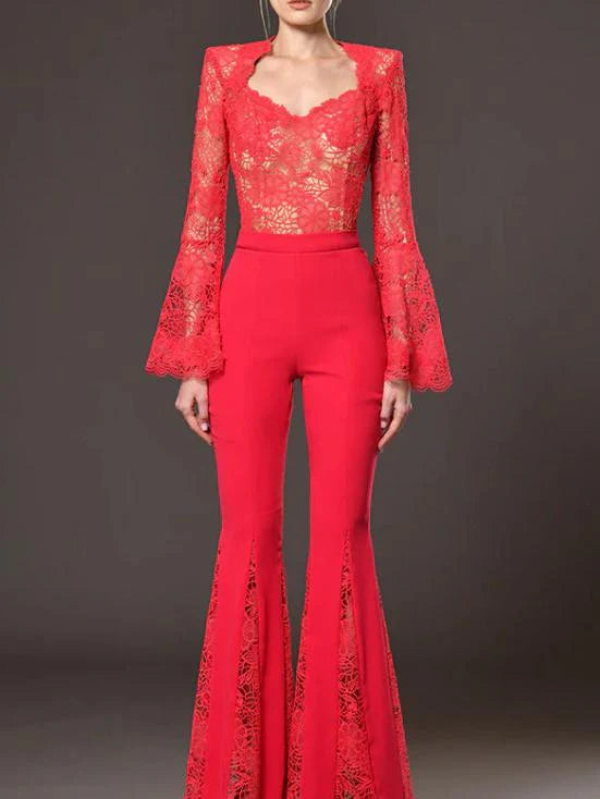 Cristina Lace Pant Set
