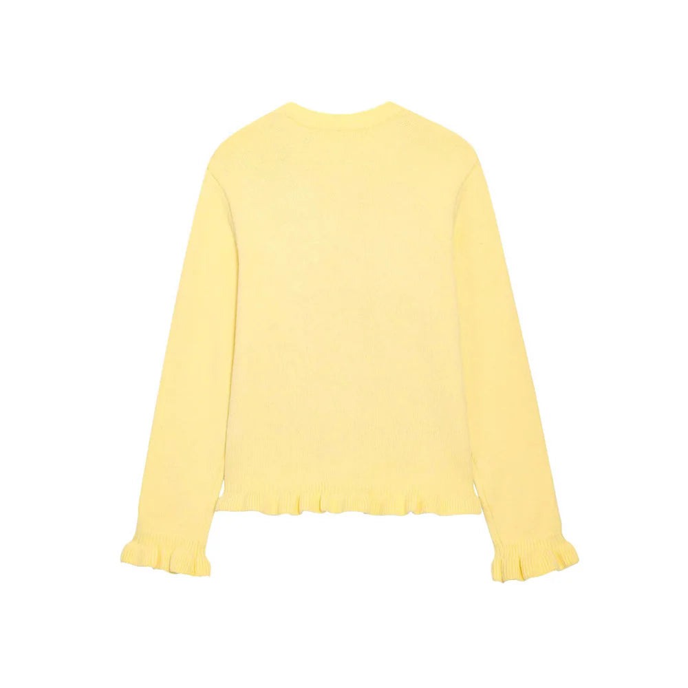 Dakoda Ruffled Knit Cardigan