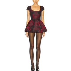 Deniz Square Neck Mini Dress