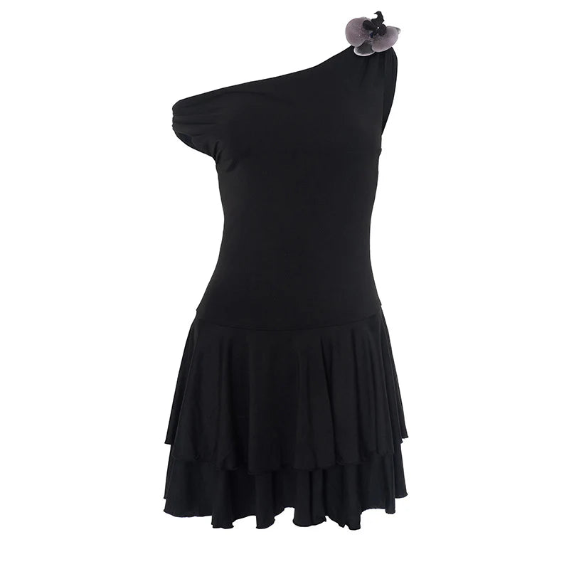 Dyani One Shoulder Pleated Dress