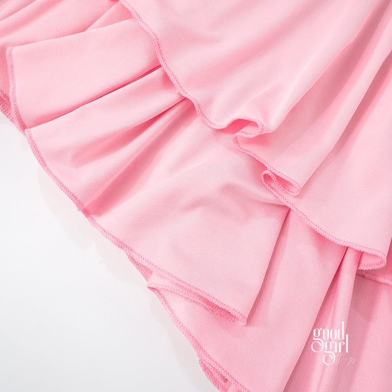 Dyani One Shoulder Pleated Dress