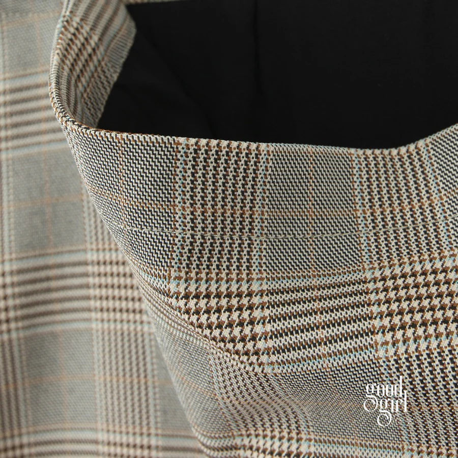 Effie Plaid Tube Top Skirt Set