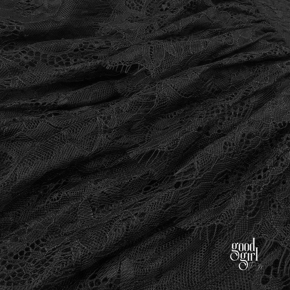 Eimy Floral Neck Lace Maxi Dress