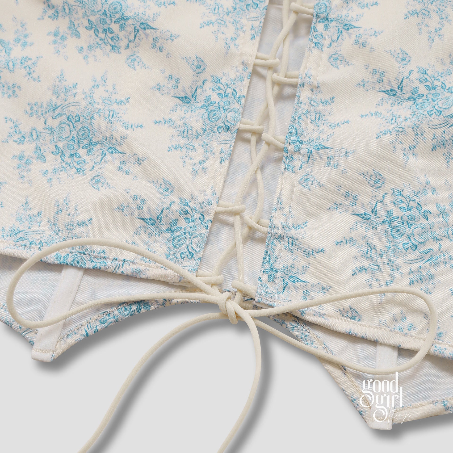 Ellamarie Printed Ruffle Corset Top