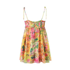 Elleana Floral Ruffle Mini Dress