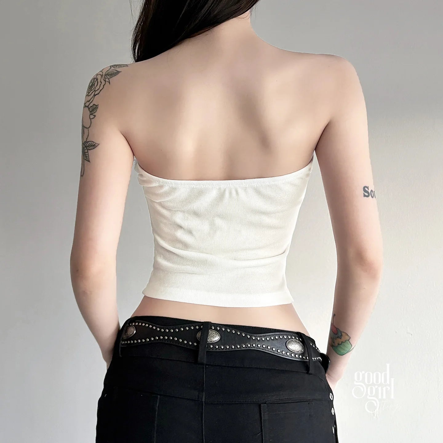Elli Contrast Floral Tube Top