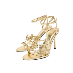 Gold Flower Stiletto Heels