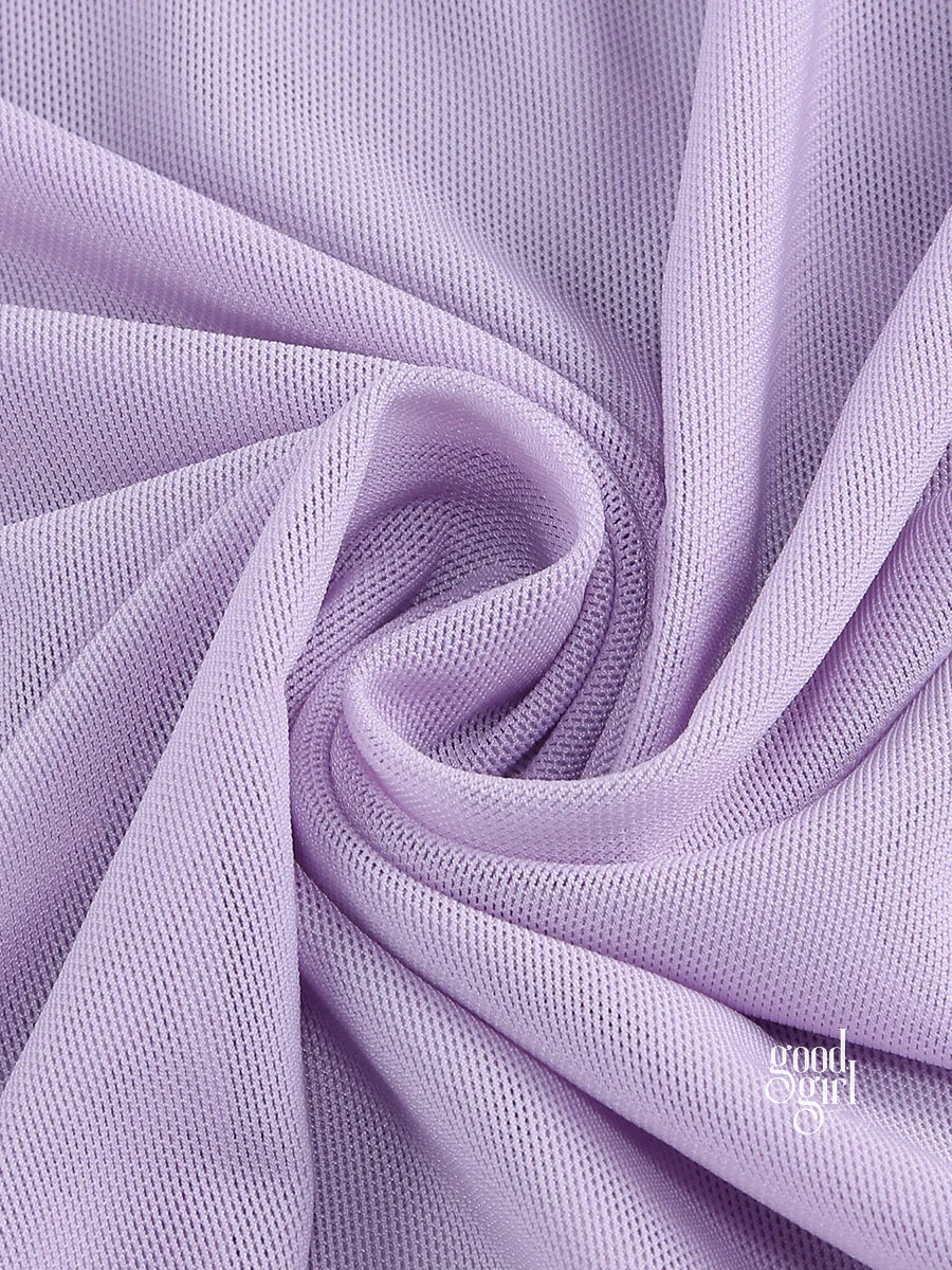 Guinevere Violet Square Neck Maxi Dress
