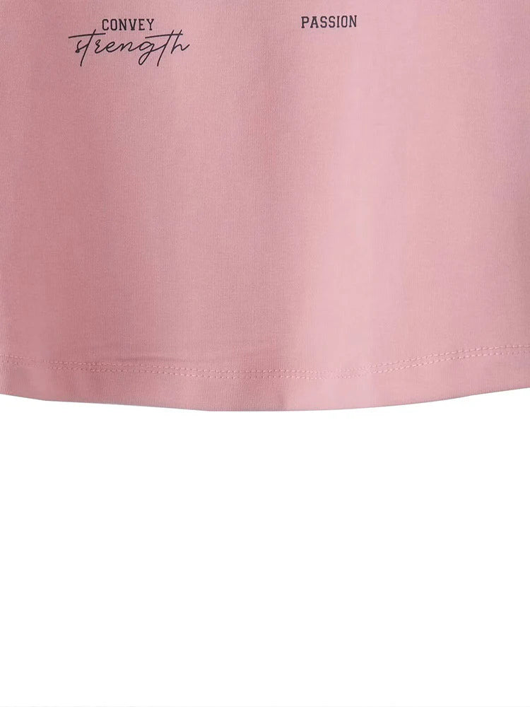 Hasset Letter Print Crop Top