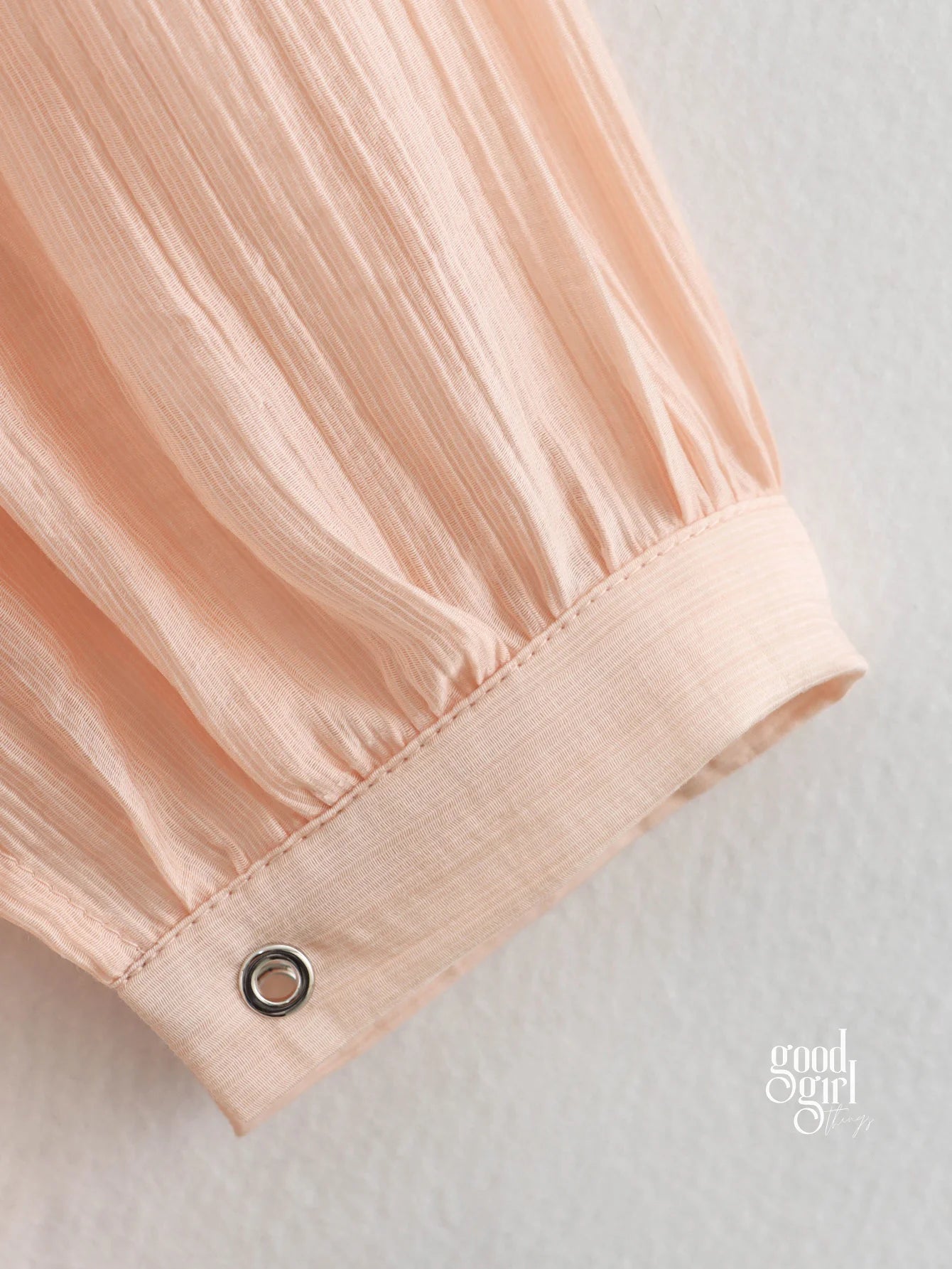 Heaven Crinkled Tie-Front Top