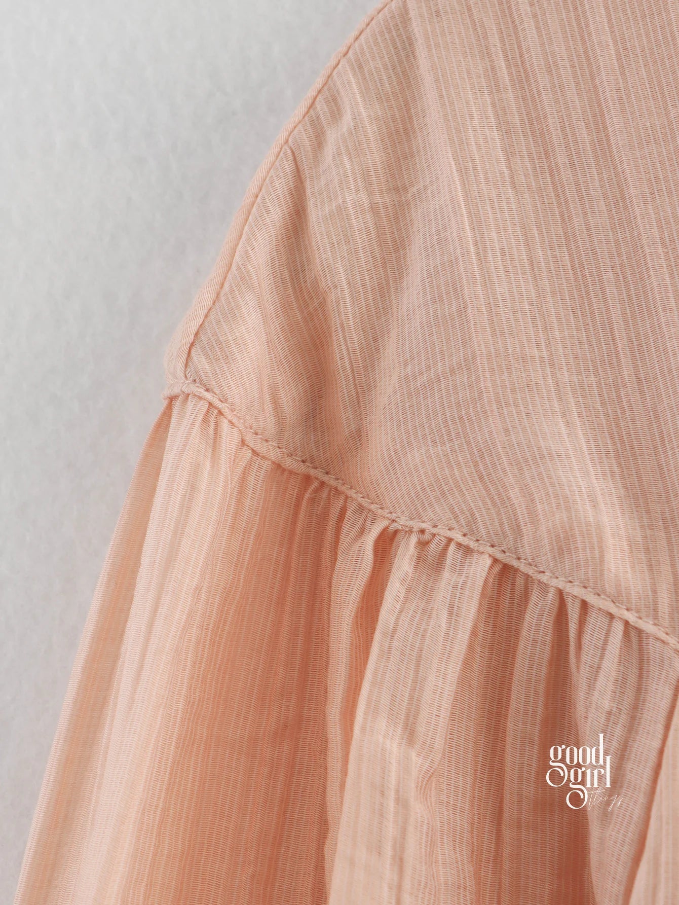 Heaven Crinkled Tie-Front Top