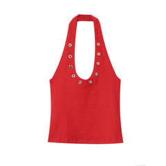 Hennessy Halter Backless Top