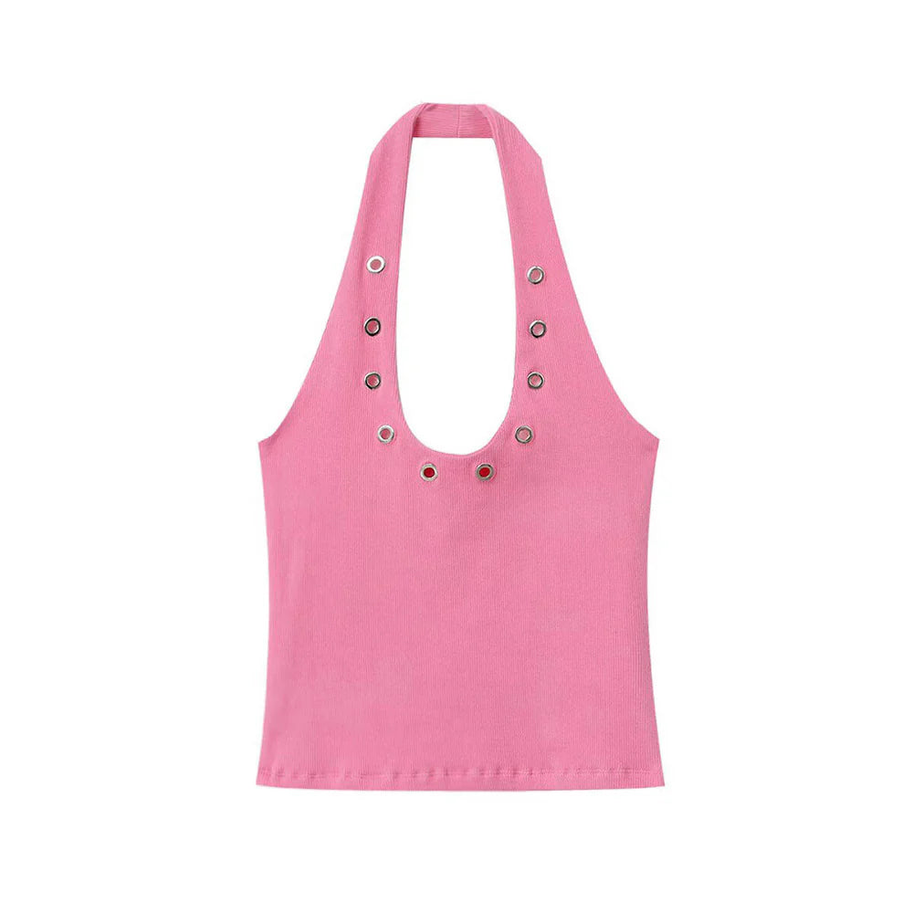 Hennessy Halter Backless Top