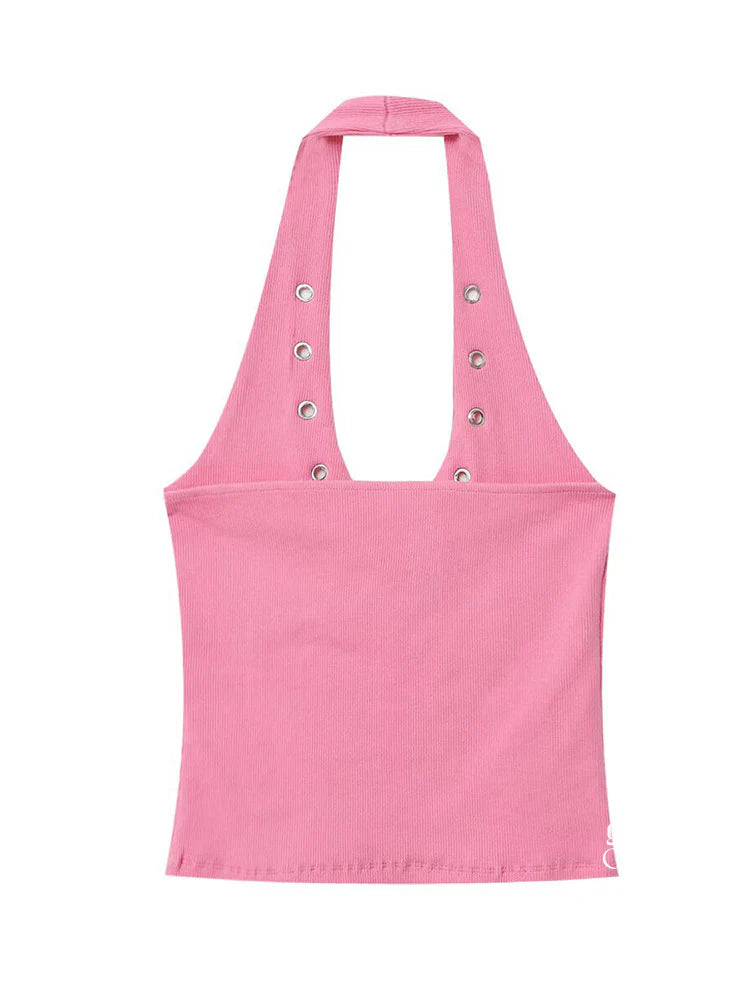 Hennessy Halter Backless Top