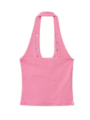 Hennessy Halter Backless Top