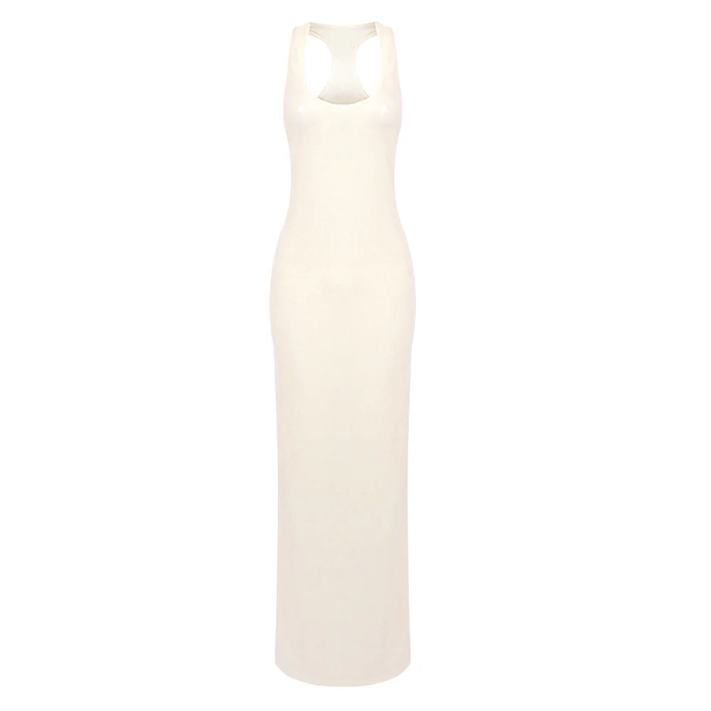 Hunter Sequin Backless Maxi Dress