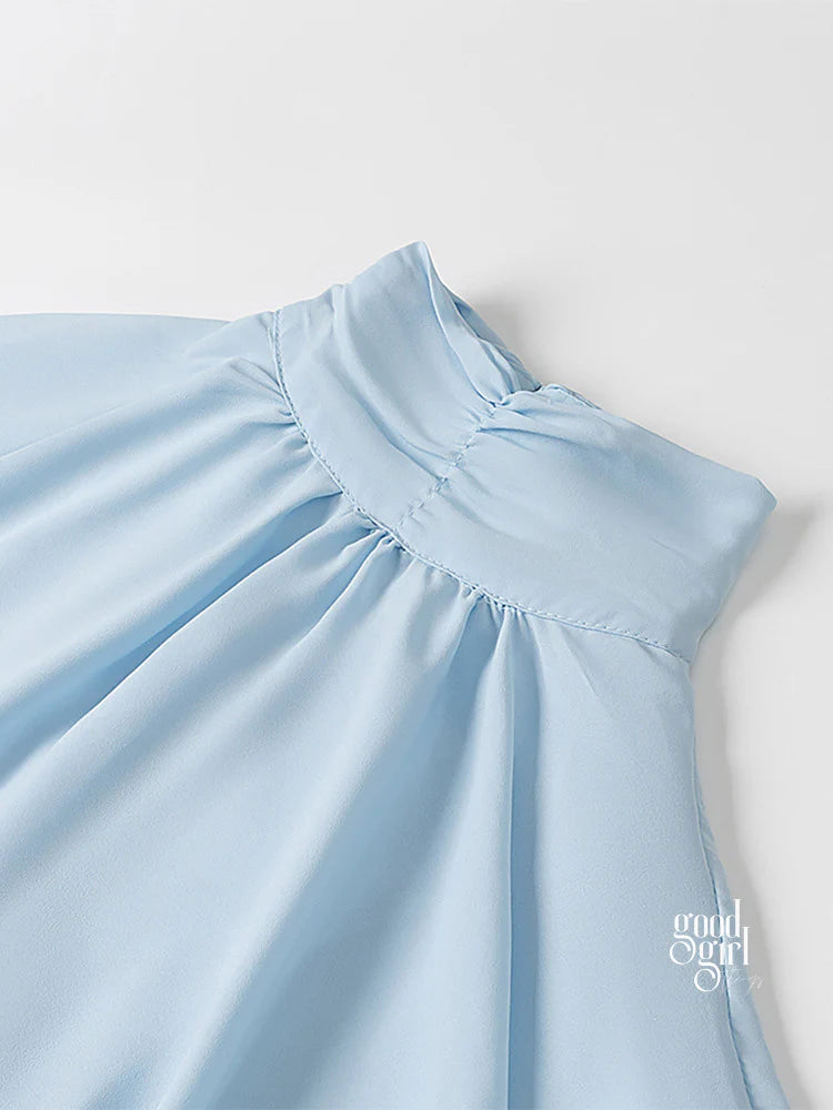 Indie Ruffled Bell Sleeve Mini Dress