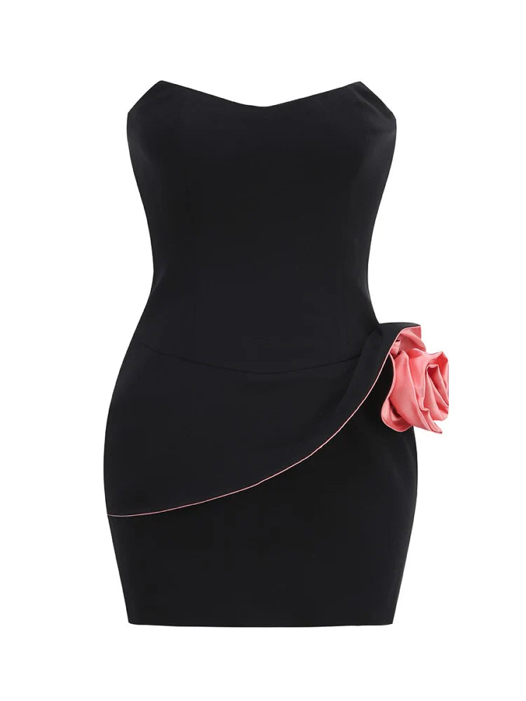 Ingrid Strapless Floral Mini Dress