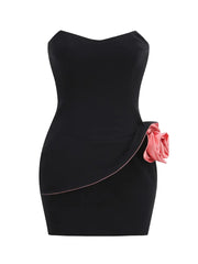 Ingrid Strapless Floral Mini Dress