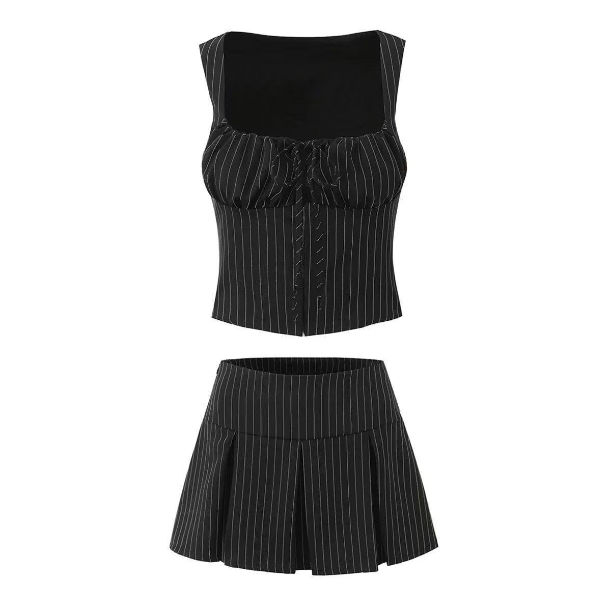 Isobel Striped Mini Skirt Set