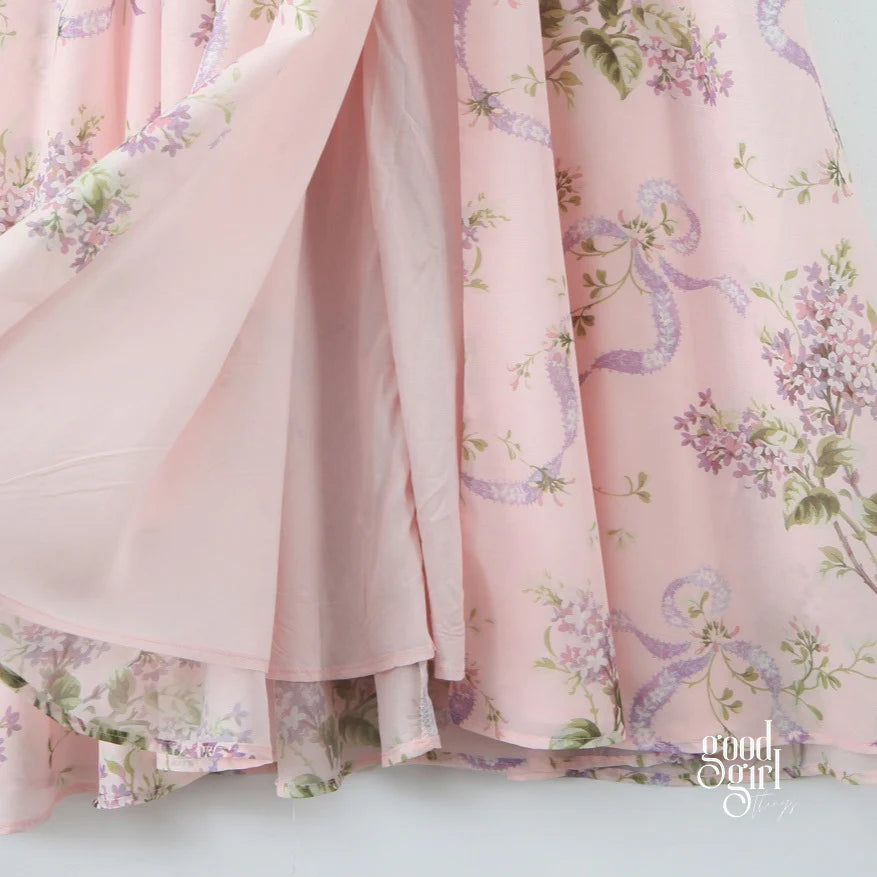Janey Floral Halter Midi Dress