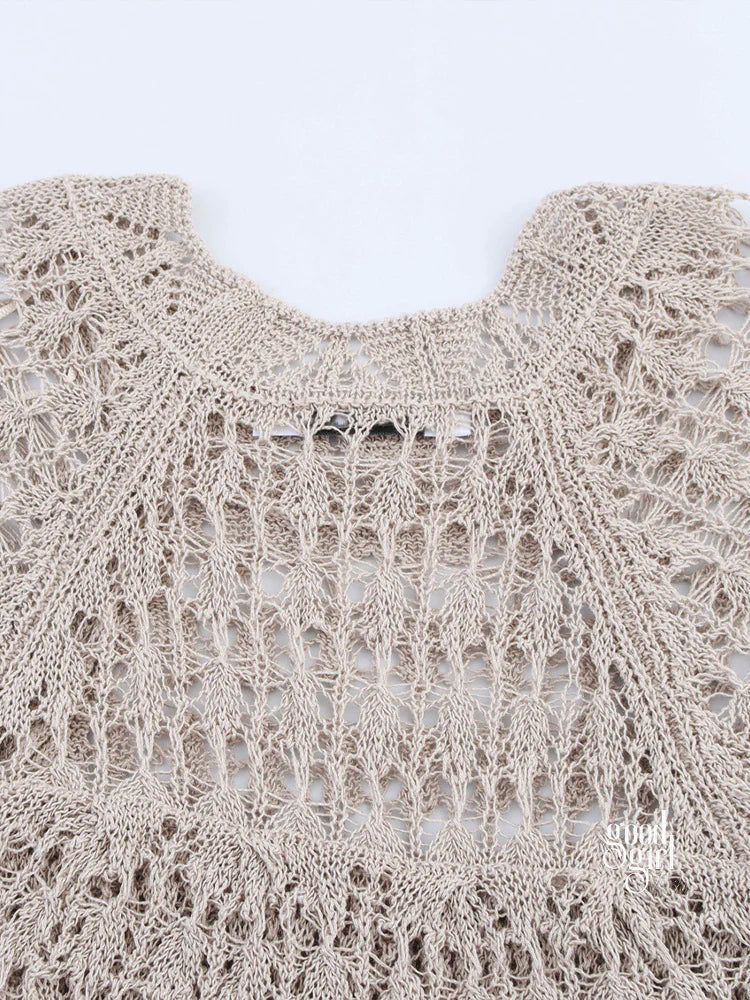 Joi Layered Lace Knit Top