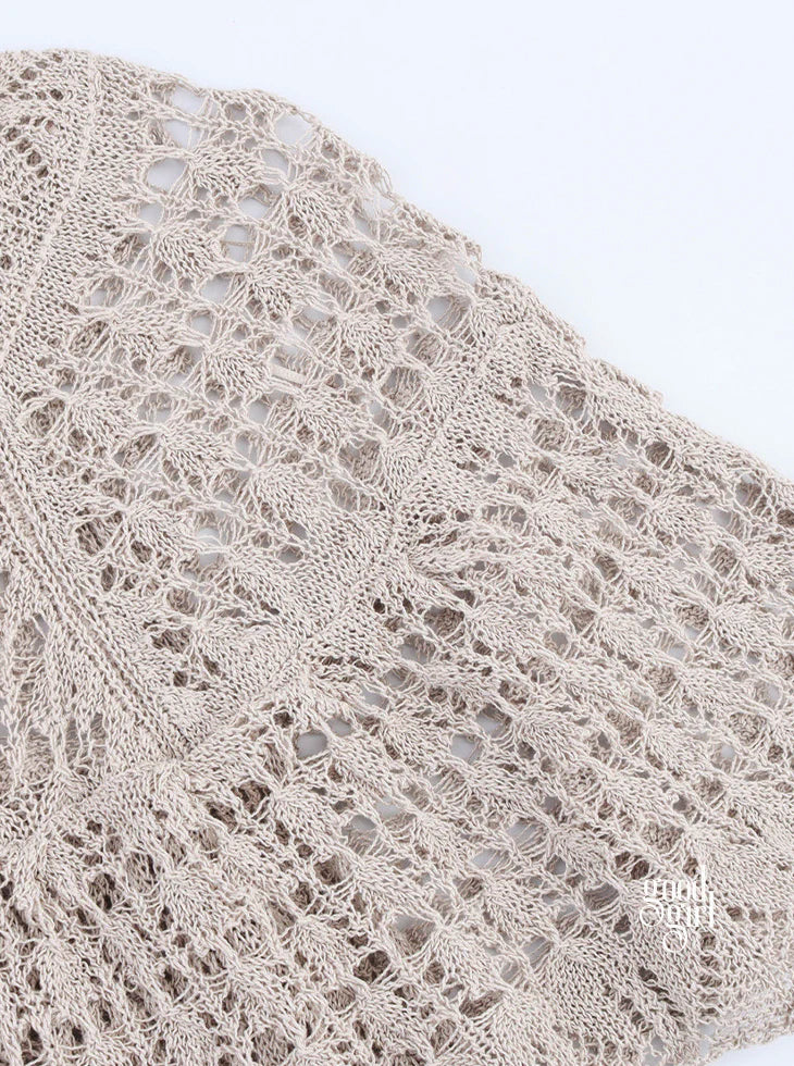 Joi Layered Lace Knit Top