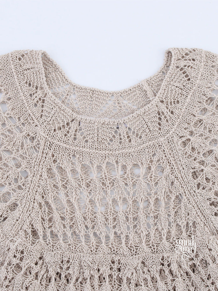 Joi Layered Lace Knit Top