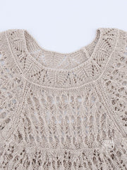 Joi Layered Lace Knit Top