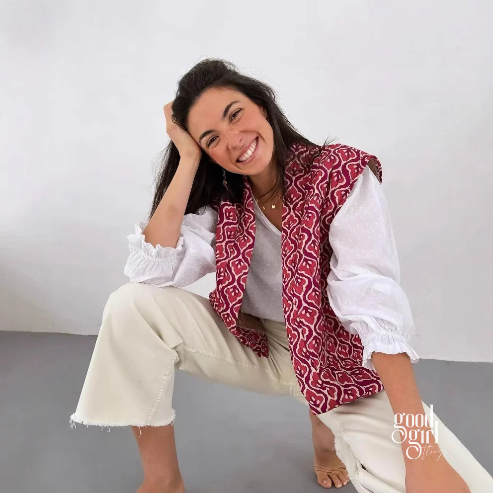 Kalee Printed Padded Vest