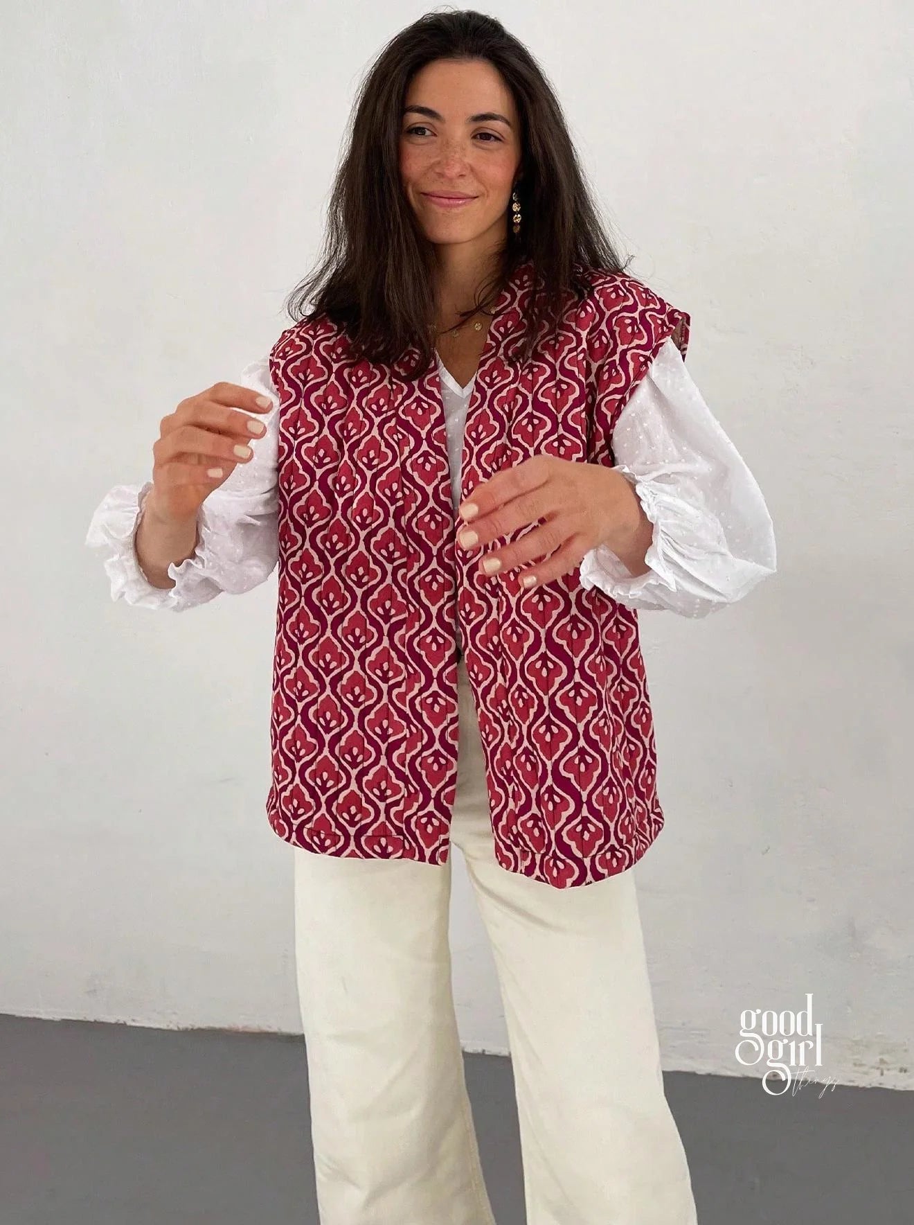 Kalee Printed Padded Vest