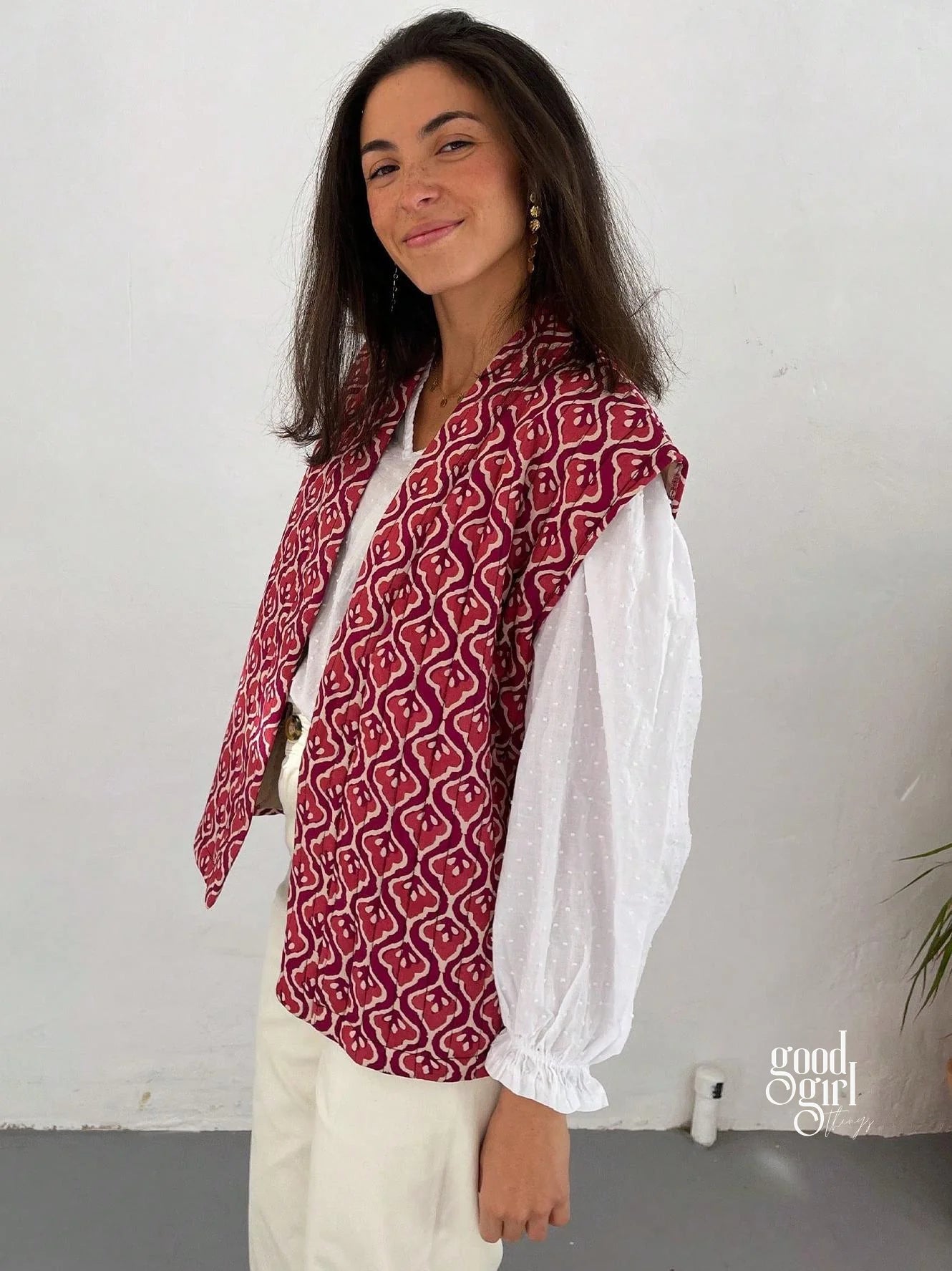 Kalee Printed Padded Vest