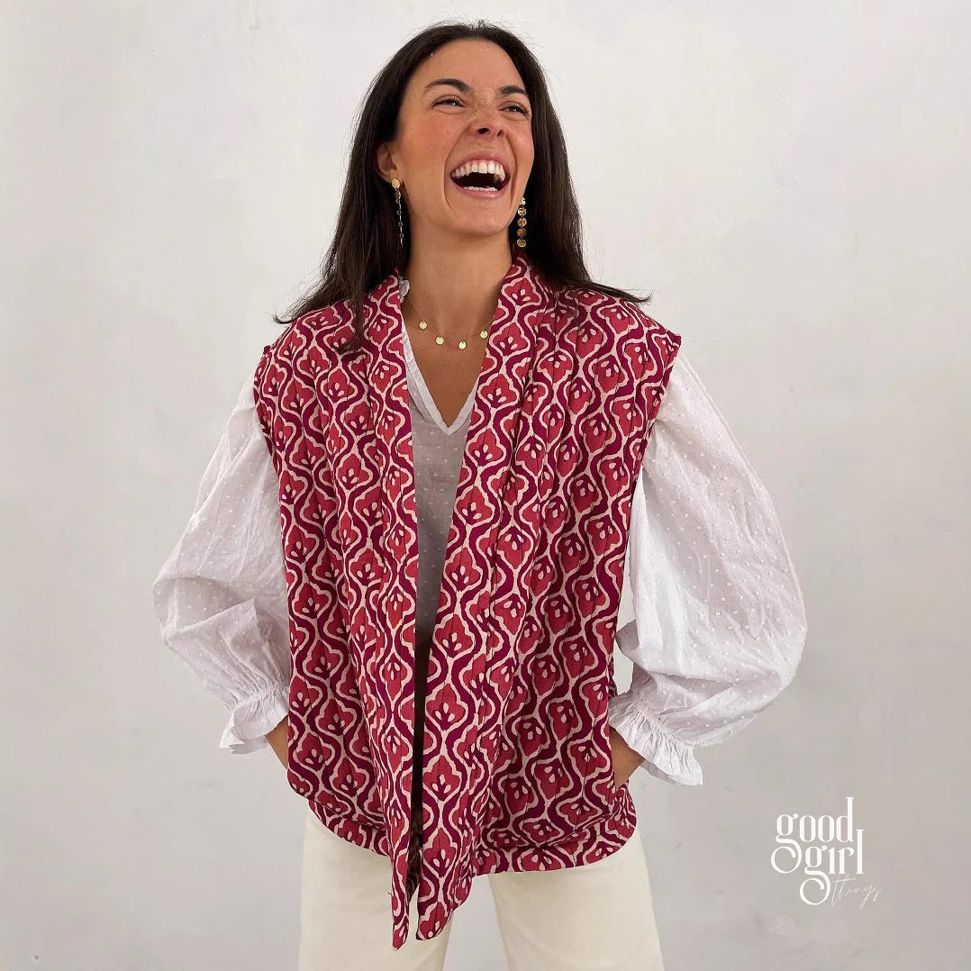 Kalee Printed Padded Vest