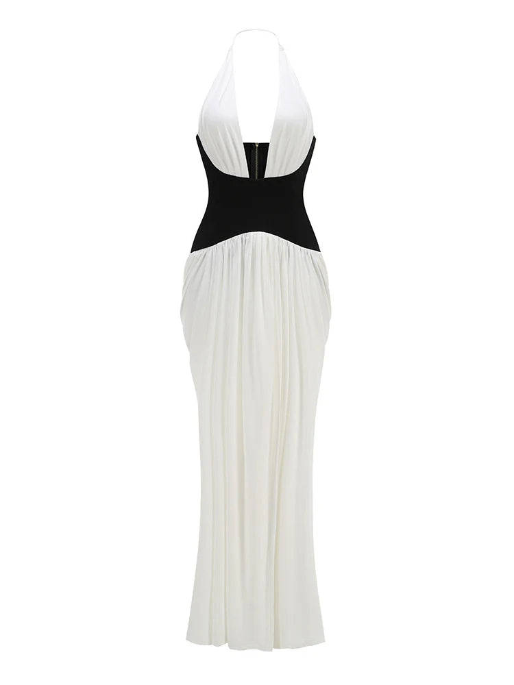Kambri Halter Cut-Out Maxi Dress