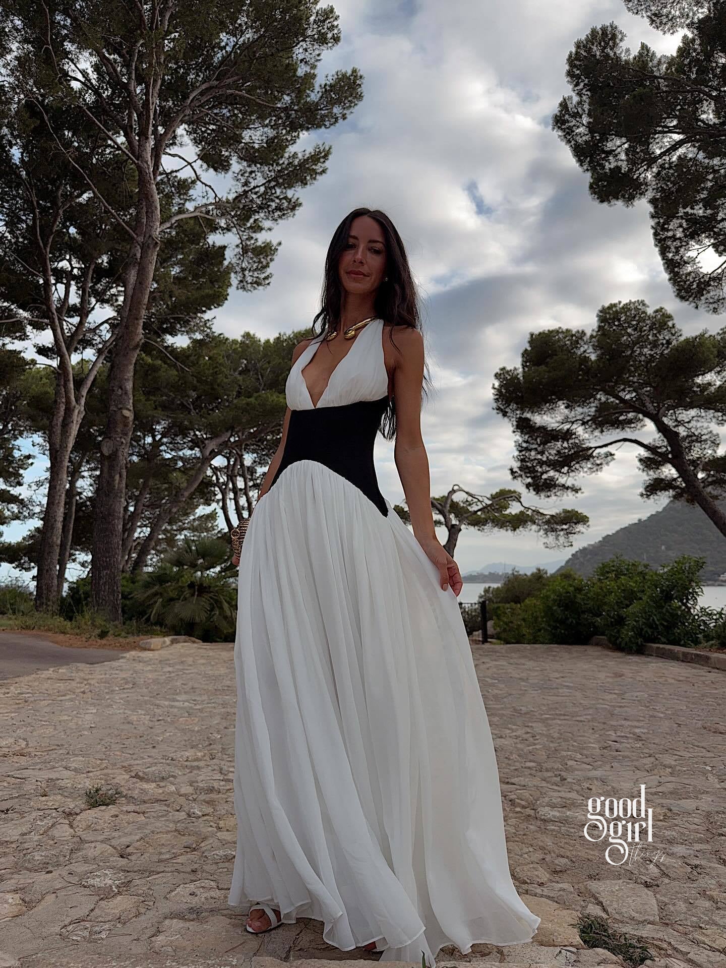 Kambri Halter Cut-Out Maxi Dress